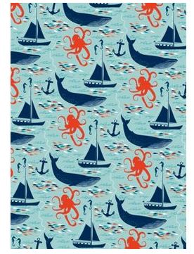 nautical wrapping paper
