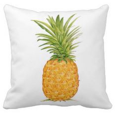 hawaiian pineapple throw pillow