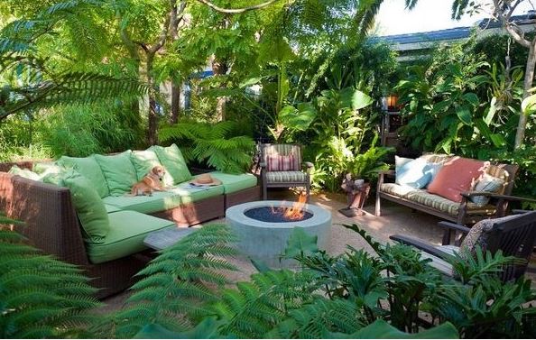 tropical fire pit