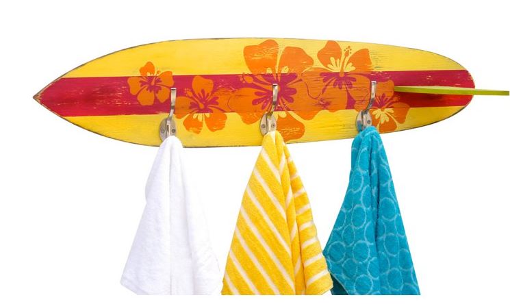 surfboard towel rack