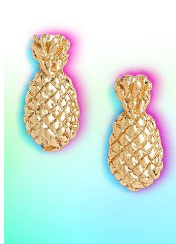 pineapple stud earrings