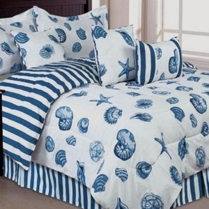 blue shells bedding