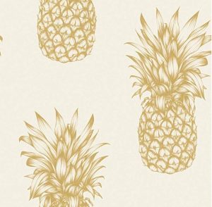 gold pineapple wallpaper