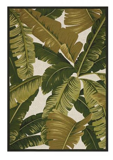 palm leaves rug