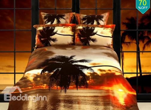 palm tree bedding