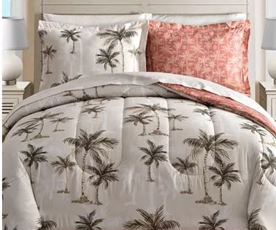 reversible palm tree comforter on sale
