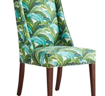 banana leaf print chair